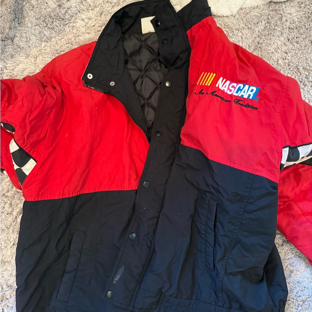 Nascar Red and Black Racing Jacket